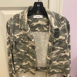 John+Jenn Camo Jean Jacket